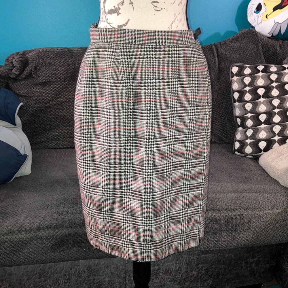 Vintage Evan Picone Wool Blend Wrap Pencil Skirt, Size 10